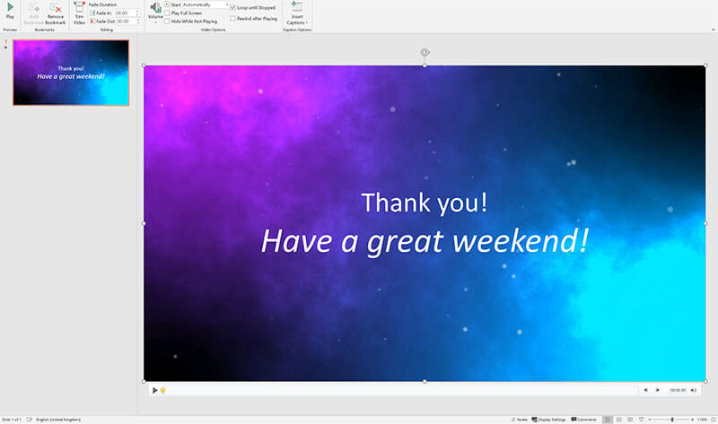 How to add text overlay on videos in Microsoft PowerPoint 1