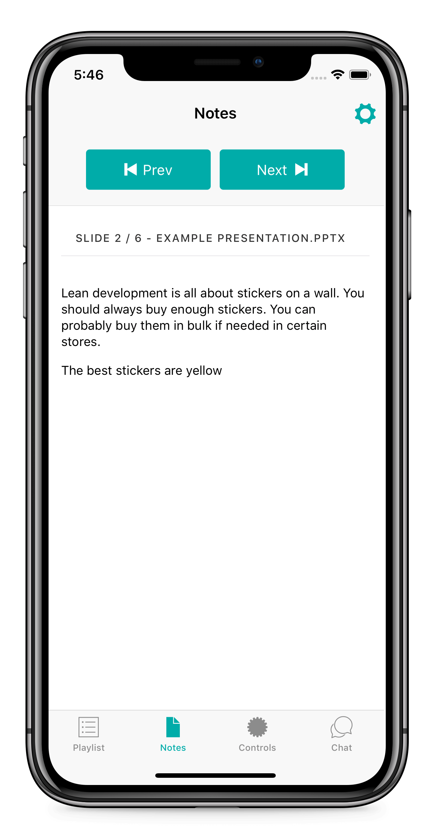 App Remote Notes